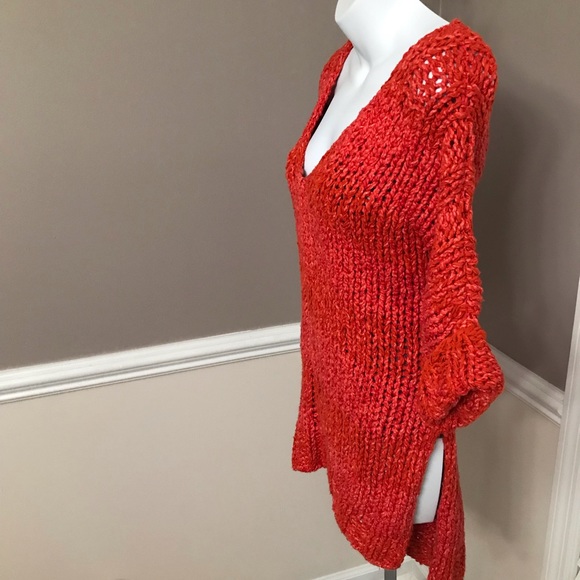 Free People V Neck Knitted Sweater - Picture 2 of 10